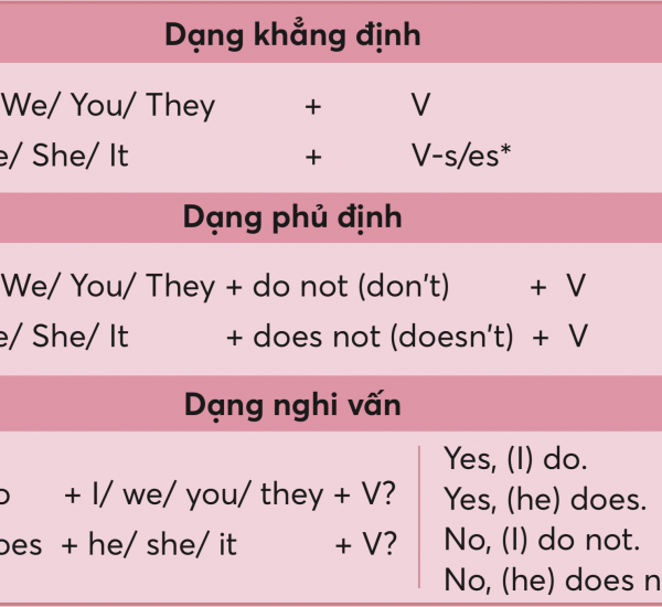 Khi nào dùng don’t và doesn’t? Hướng dẫn chi tiết sử dụng trong tiếng Anh