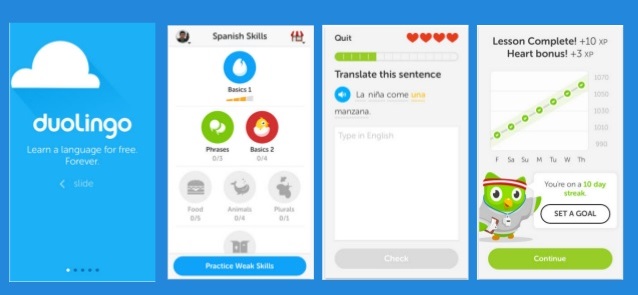 Học tiếng Anh qua app mobile