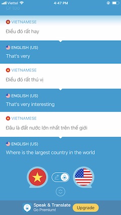 App dịch tiếng Anh sang tiếng Việt Speak and Translate
