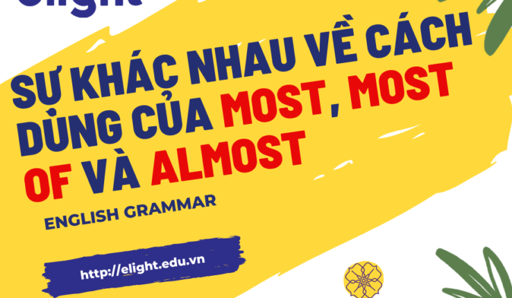 Sự khác nhau về cách dùng của most, most of và almost