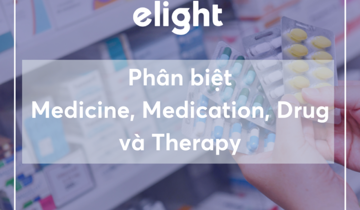 Phân biệt từ đồng nghĩa: Medicine, Medication, Drug và Therapy