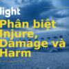 Phân biệt từ đồng nghĩa: Sự khác nhau giữa Injure, Damage và Harm