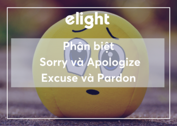Phân biệt từ đồng nghĩa:  sorry và apologize, pardon, excuse