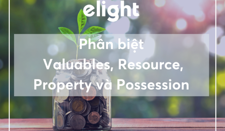 Phân biệt từ đồng nghĩa Valuables, Resource, Property và possession