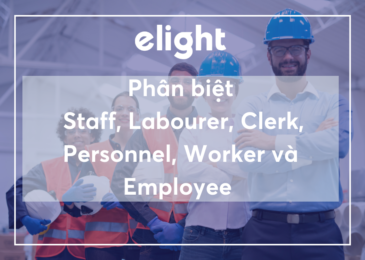 Phân biệt Worker và Employee, staff, labourer, clerk, personnel