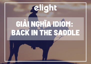 Giải nghĩa idiom: Giải nghĩa và ví dụ của thành ngữ Back In The Saddle